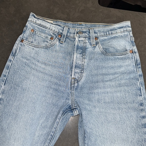 Levi’s Blue Denim Jeans light blue W27 L28 - Picture 4 of 6